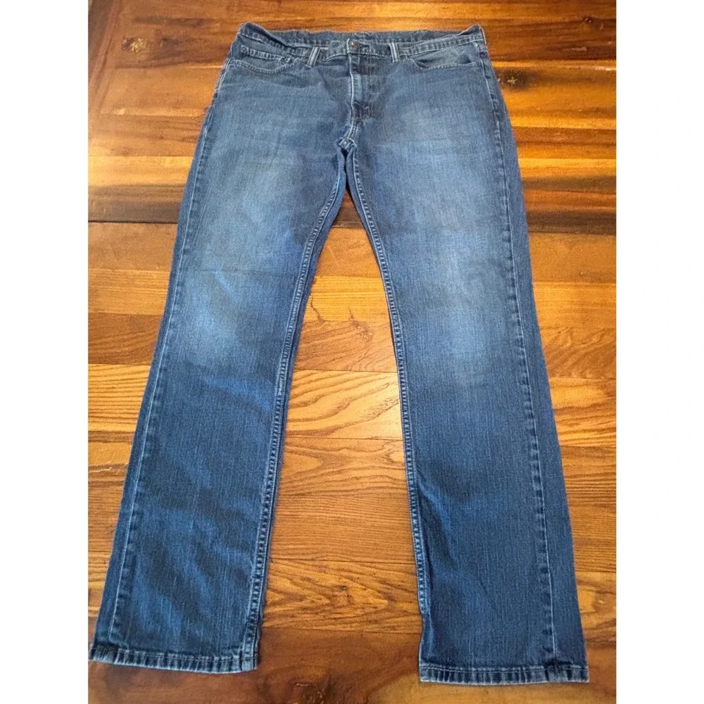 Levis 511 Slim Fit Jeans Mens 38x32 Medium Wash Blue Denim Pants